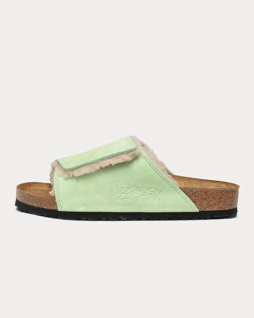 STÜSSY & BIRKENSTOCK SOLANA SHEARLING SLIDE