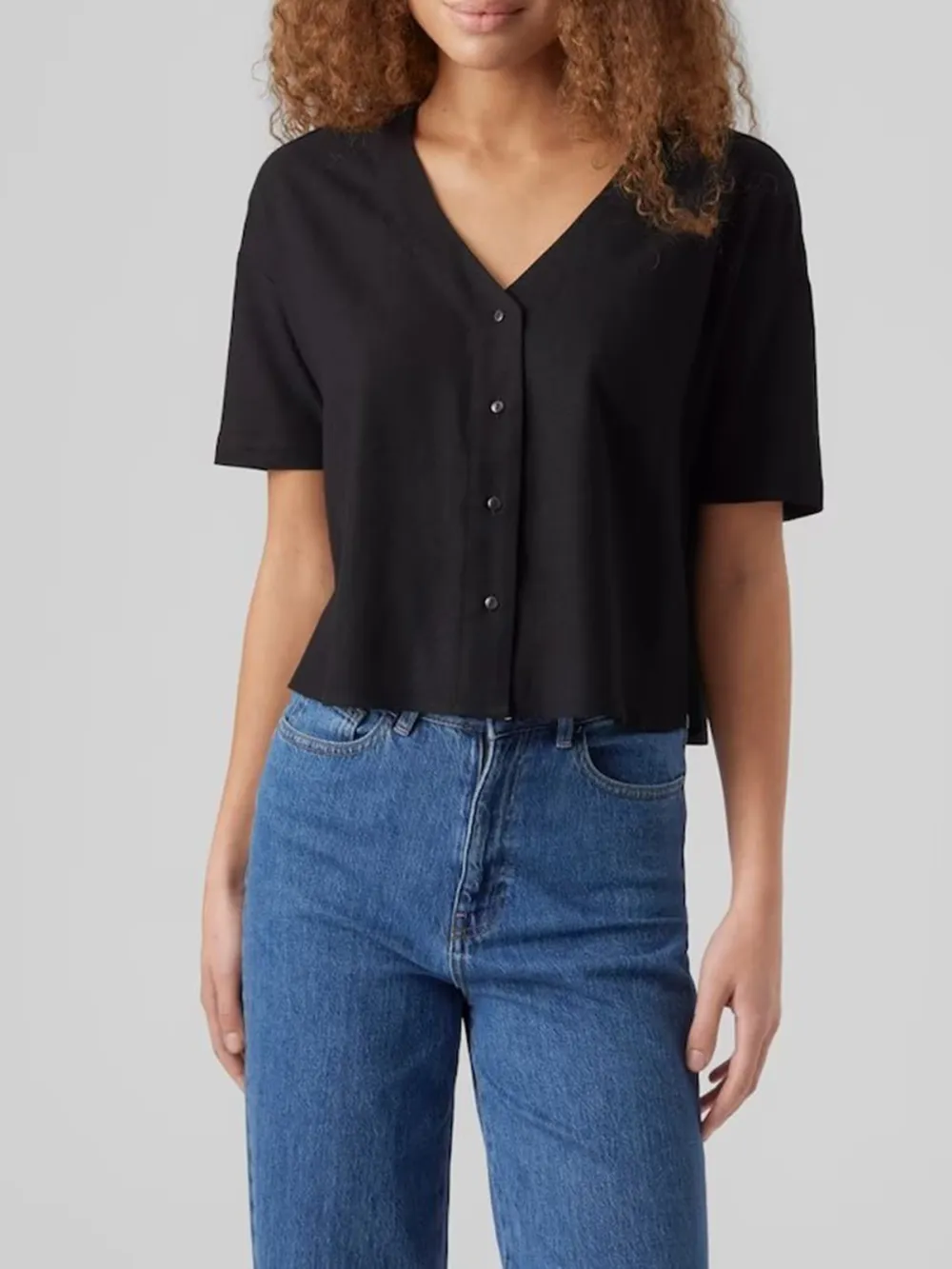Striped Short Sleeve Blouses