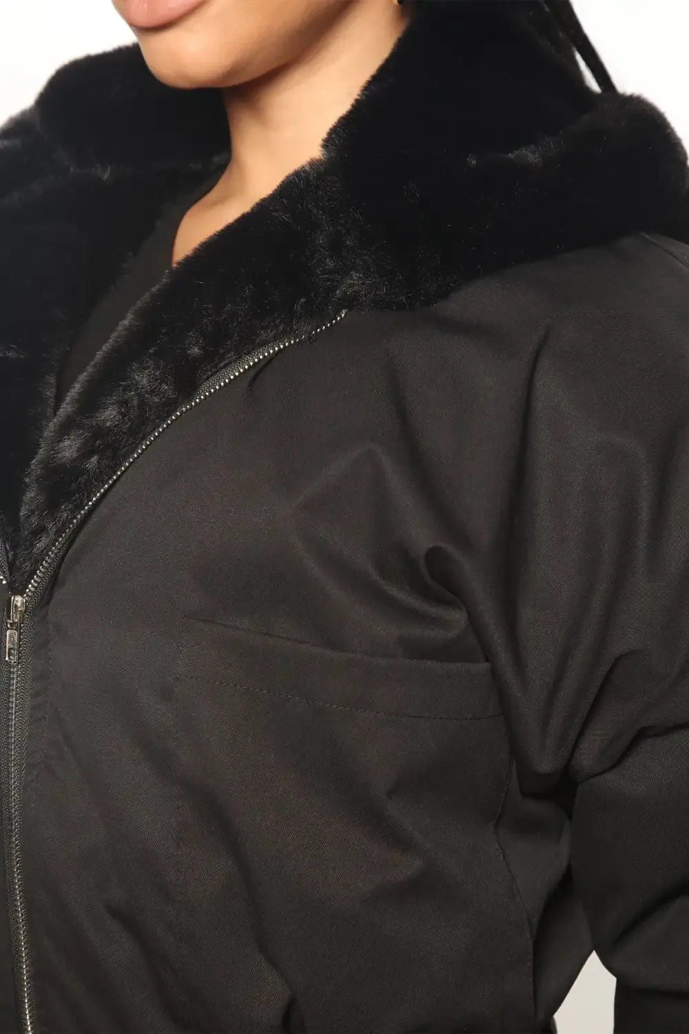 Don't Keep Your Cool Puffer Jacket - Black