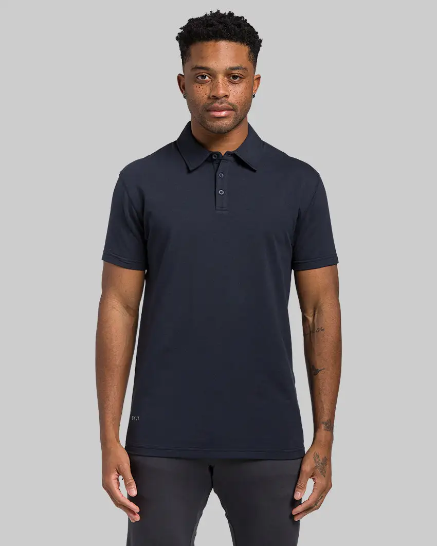 Lux Straight Hem Polo