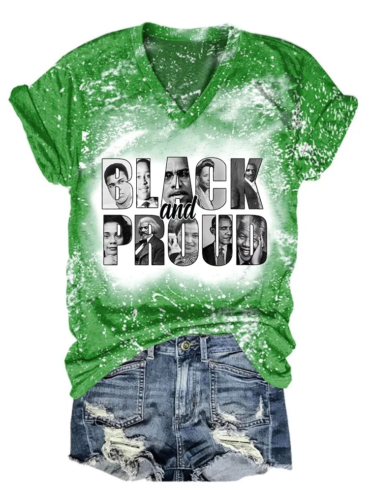 Women'S Black And Proud Short-Sleeved T-Shirt
