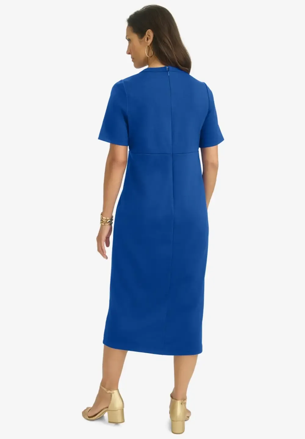 Side Button Midi Dress