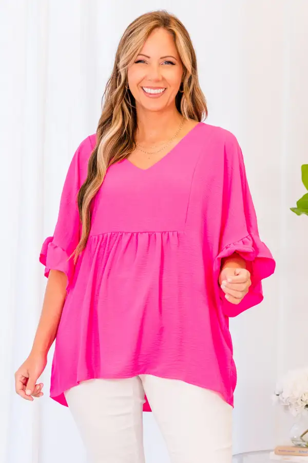 Holding Steady Top, Barbie Pink
