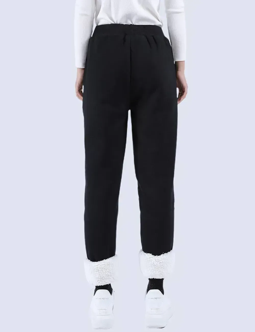 Women's Winter Warm Athletic Sweatpants Sherpa Lined Joggers Fleece Pants