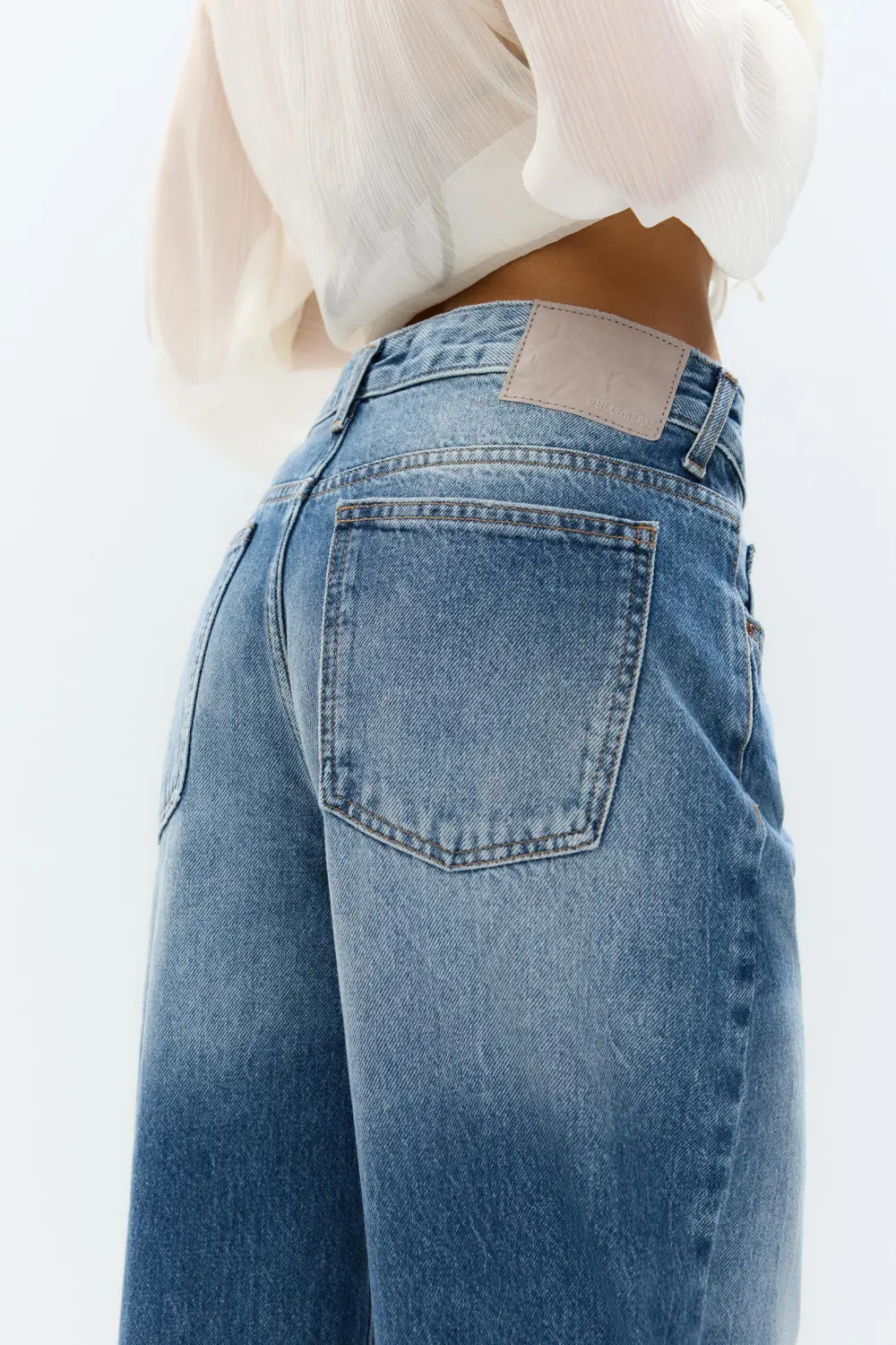 Jeans rectos tiro alto