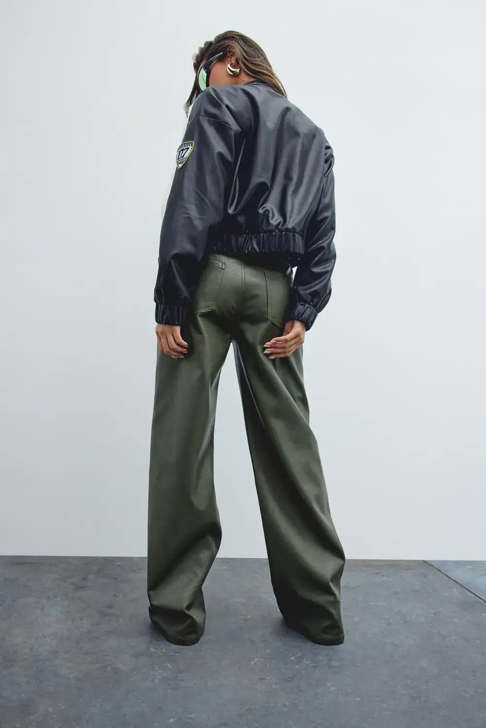 Racer Girl Bomber Jacket - Black/combo