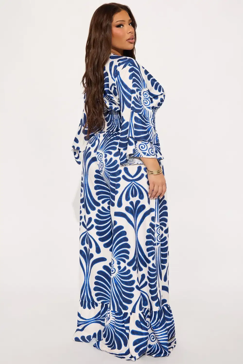Find Me On Vacay Jumpsuit - Blue/combo