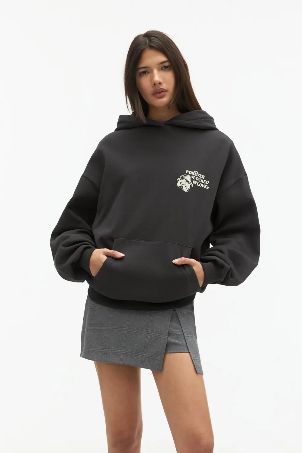 Sudadera capucha candado