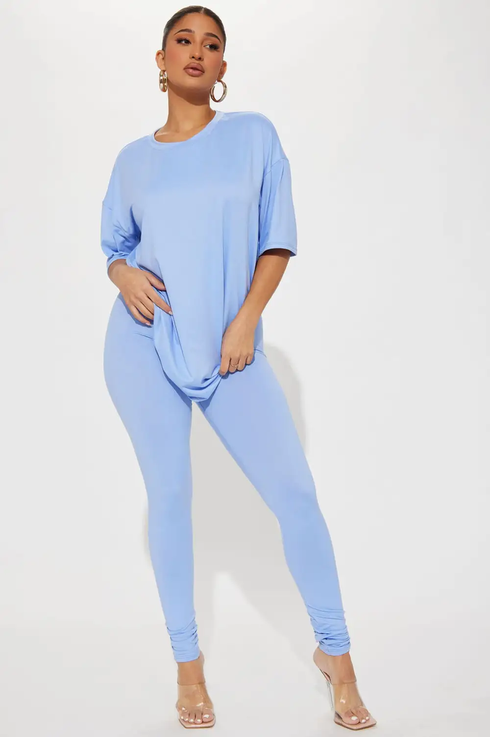 Weekend Vibes Legging Set - Periwinkle