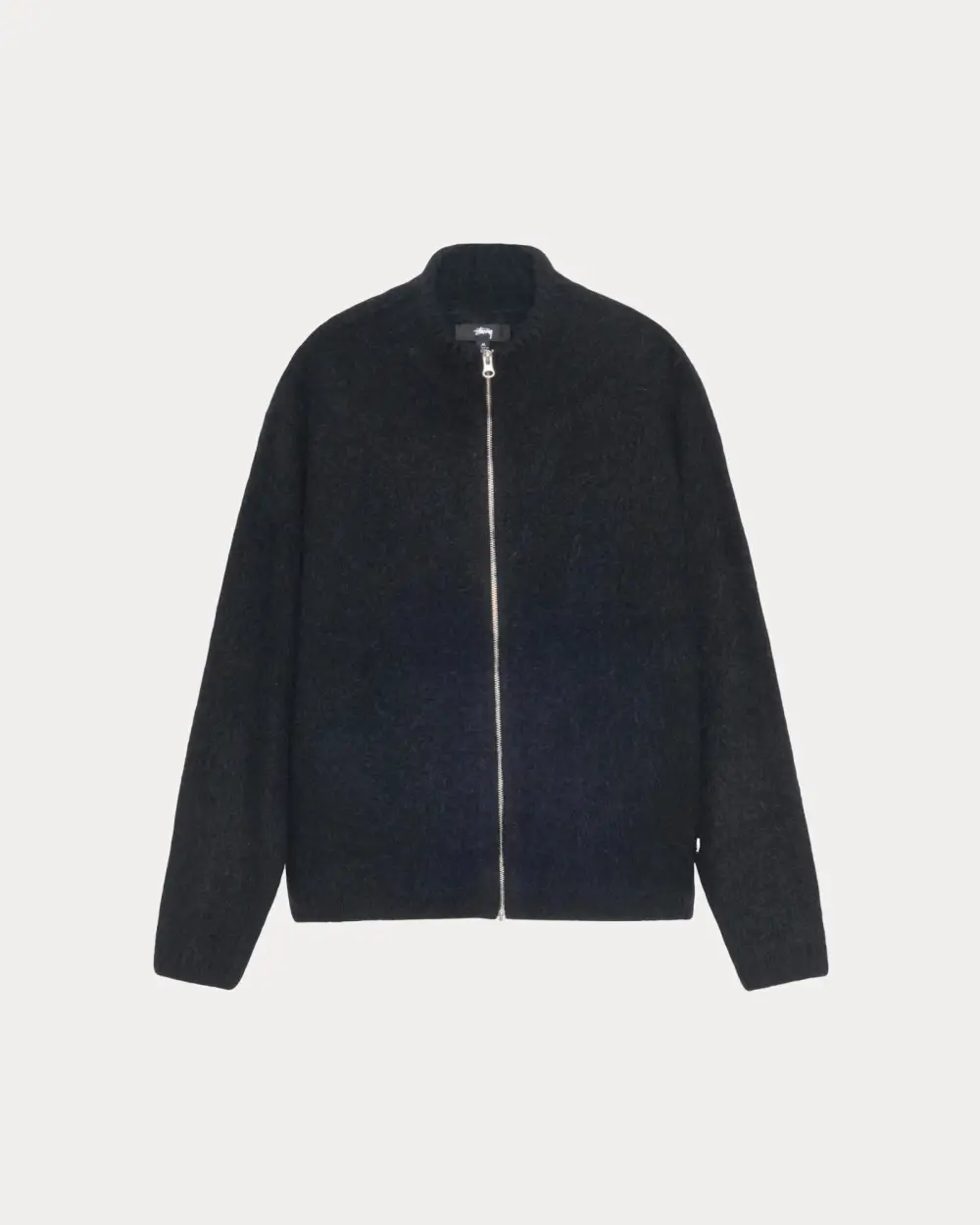 FULL ZIP BRUSHED MERINO SWEATER