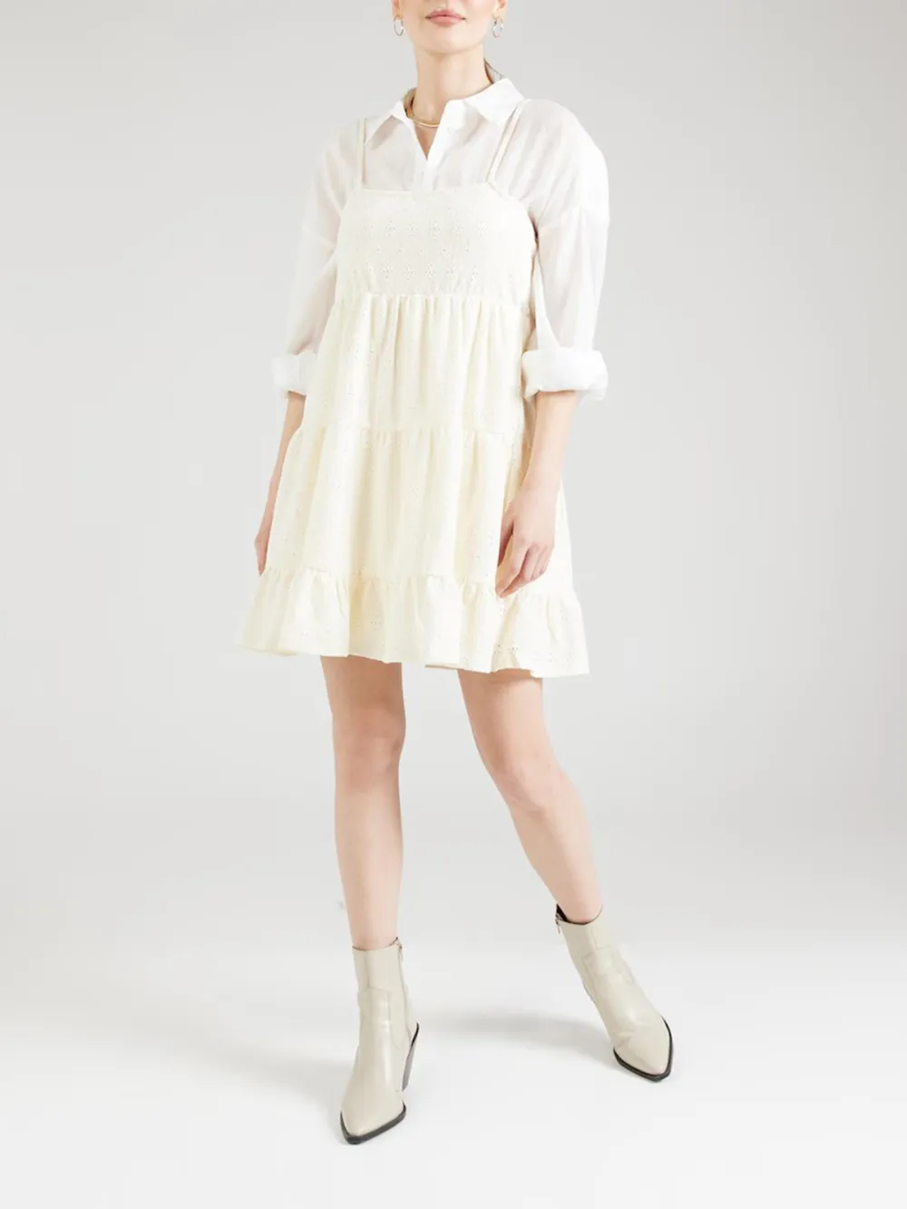 Plain Colored Casual Style Sleeveless Dress