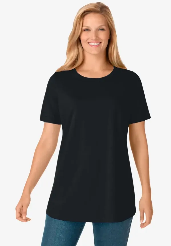 Perfect Short-Sleeve Crewneck Tee