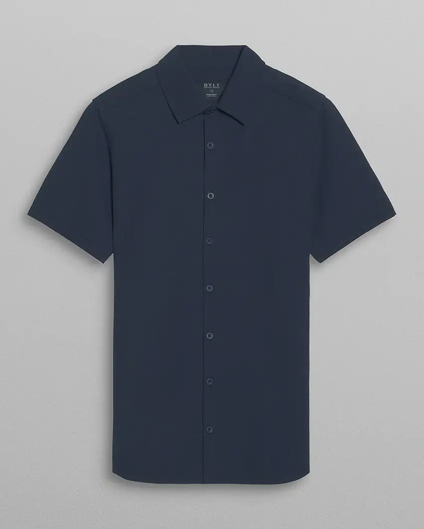Seersucker Short Sleeve Button Down