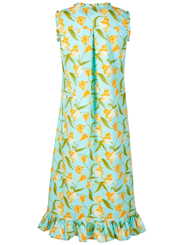 Ella Simone Dutch Tulips Floral Cotton Nightgown