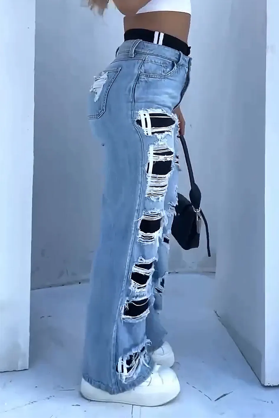 Women'S Fashion Patchwork Trousers