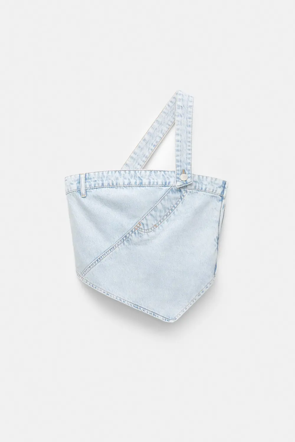 Patchwork denim top