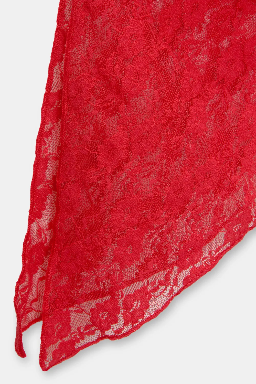 Top rojo encaje