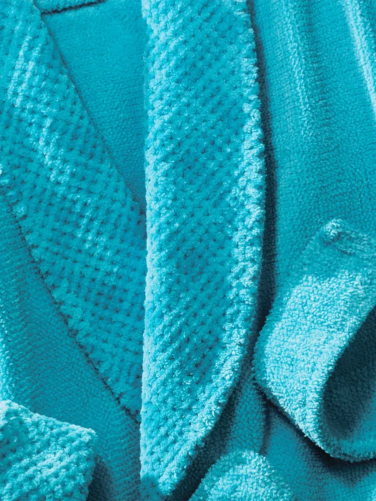 Women's Chenille Wrap Robe With Shawl Collar
