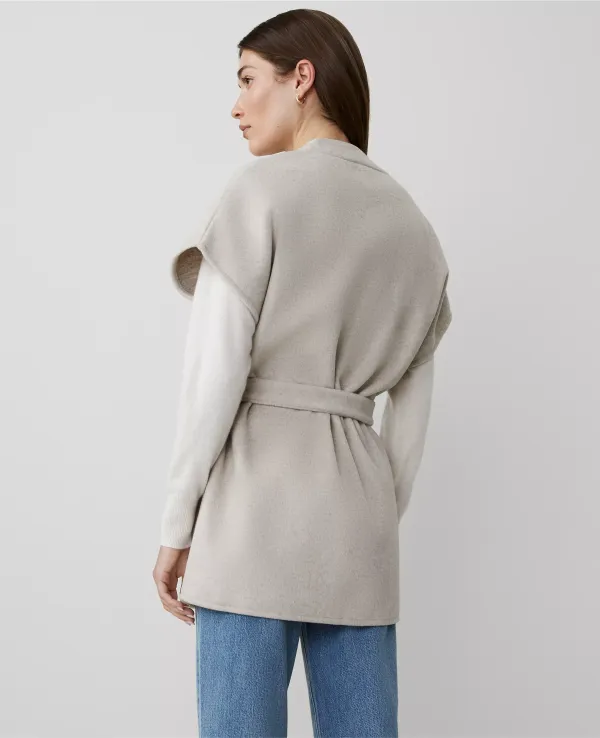 Cap Sleeve Belted Poncho
