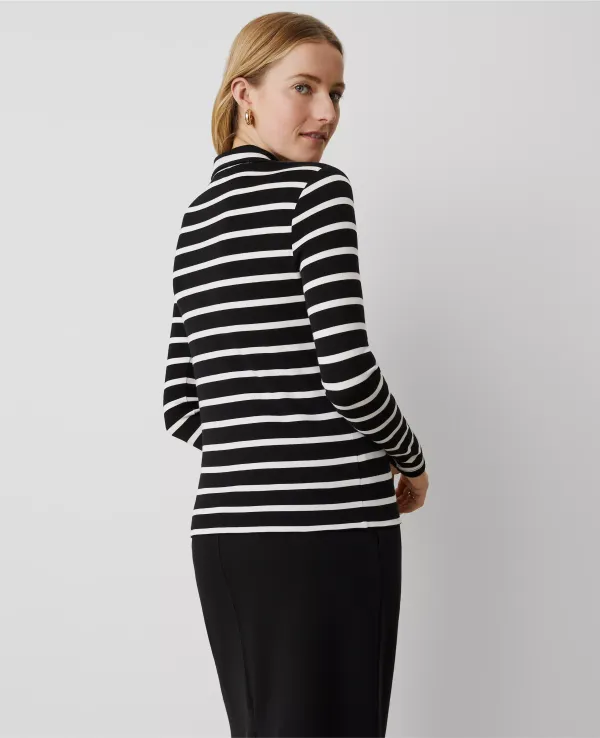 Weekend Collection Striped Polo Popover