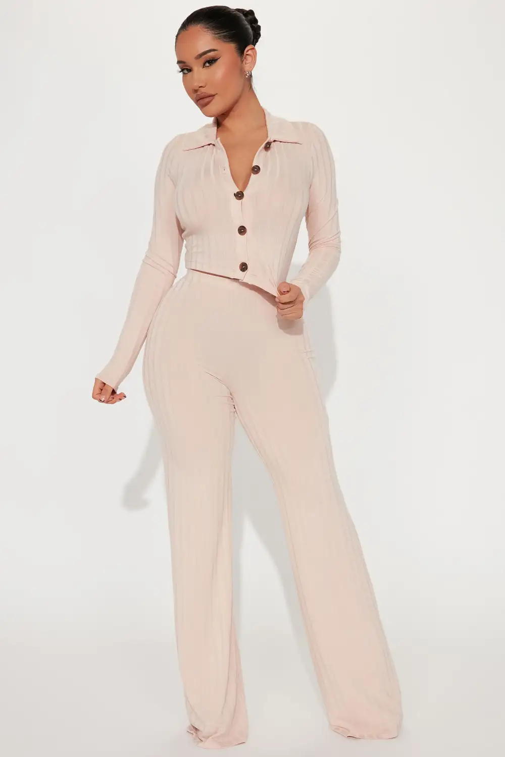 Call Again Pant Set - Taupe