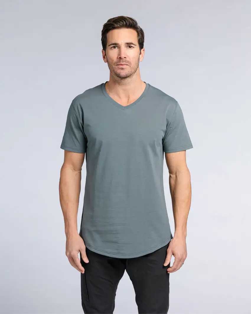 Drop-Cut V-Neck: Lux