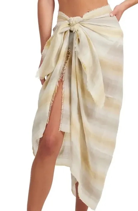 Stripe Cotton Scarf