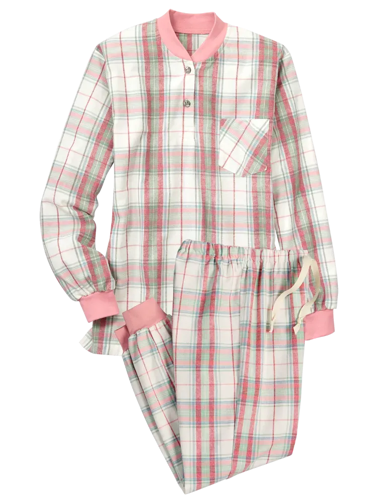 Women's Portuguese Cotton Flannel Ski Pajama Set