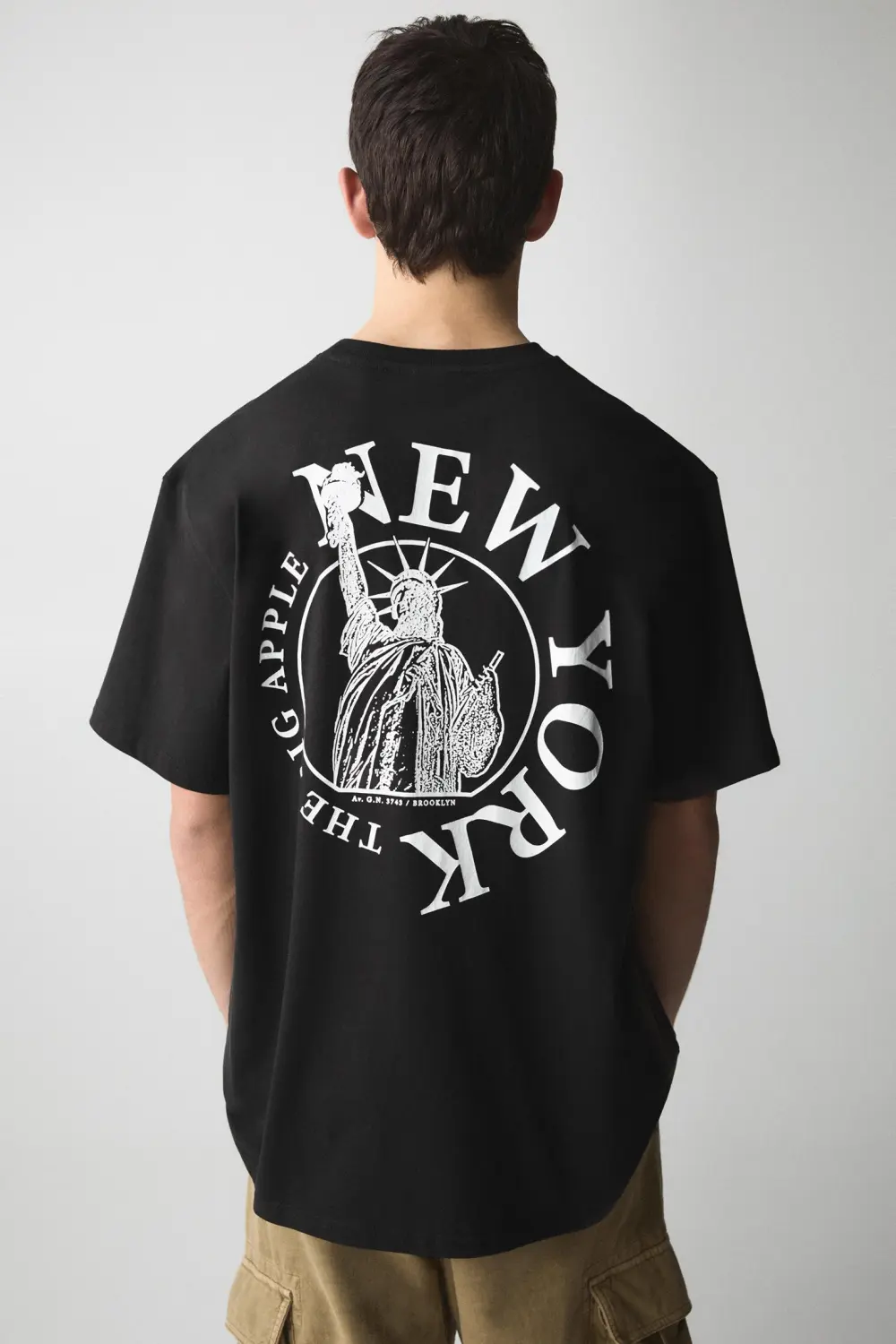 Black New York graphic T-shirt