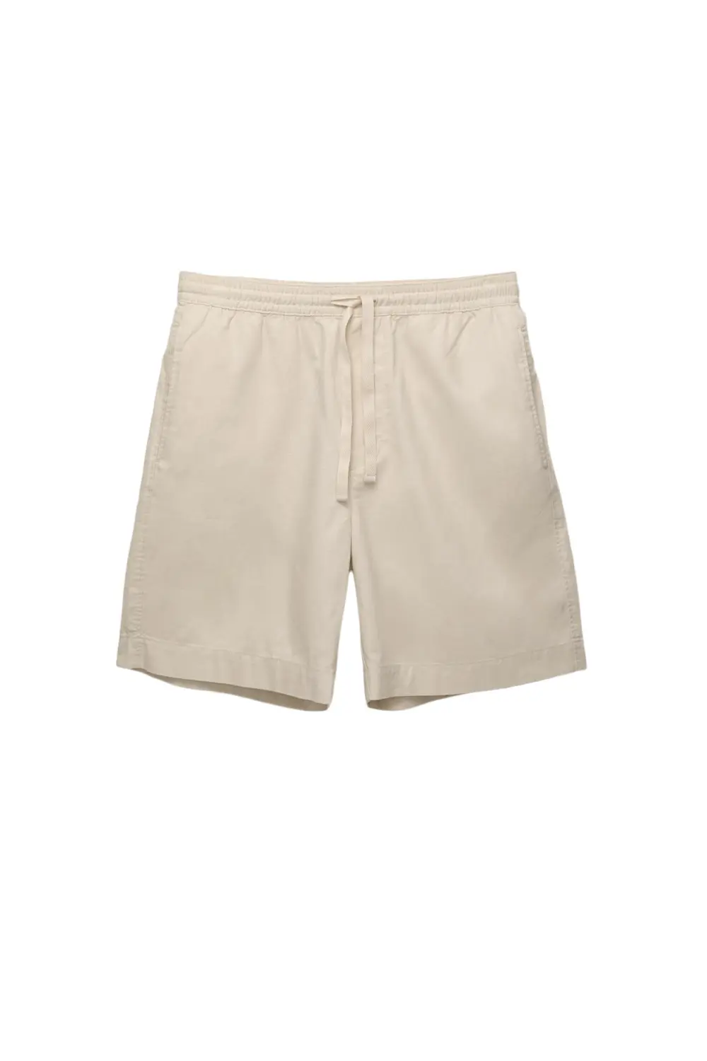 Linen blend jogger Bermuda shorts
