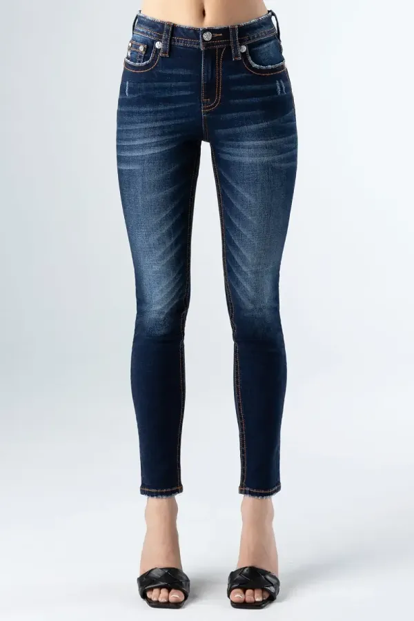Classic Dark Wash Skinny Jeans