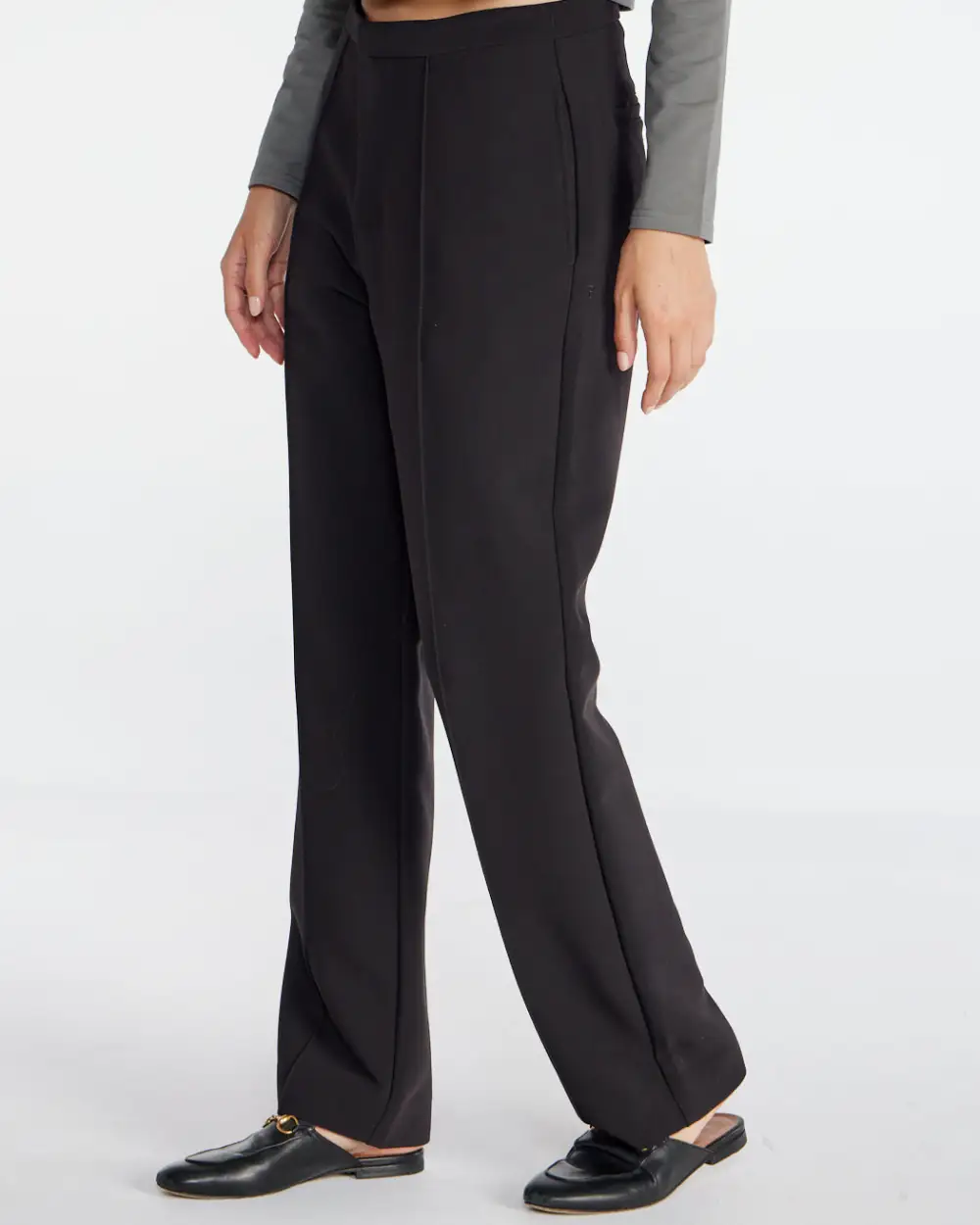 Midtown Straight Leg Pintuck Pant