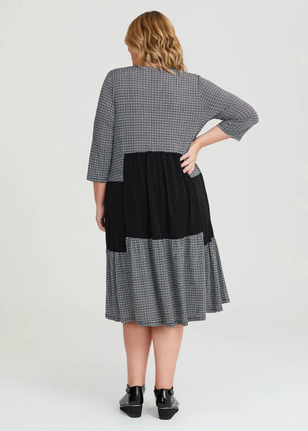 Mini Check Tier Dress