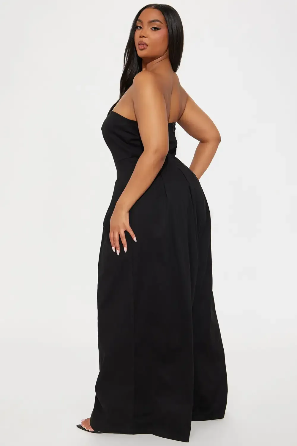 Monique Strapless Jumpsuit - Black