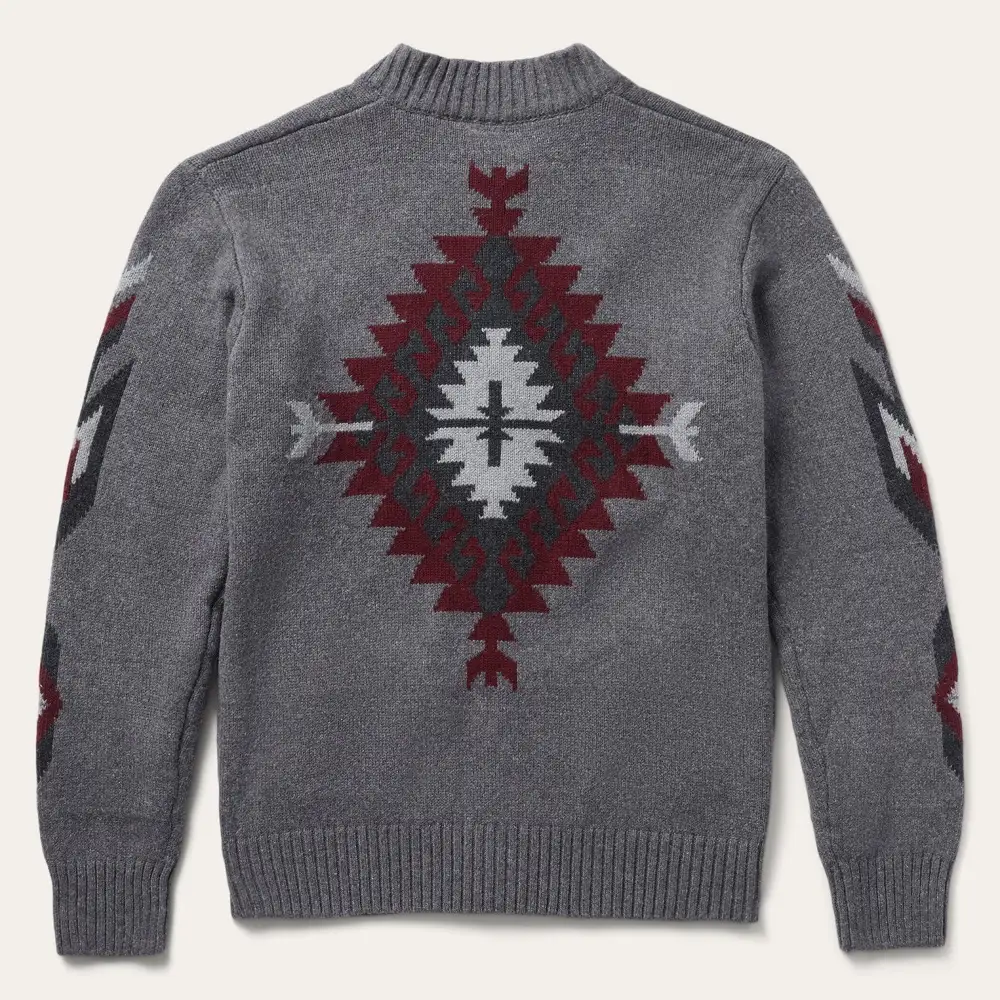 Grey Aztec Cardigan