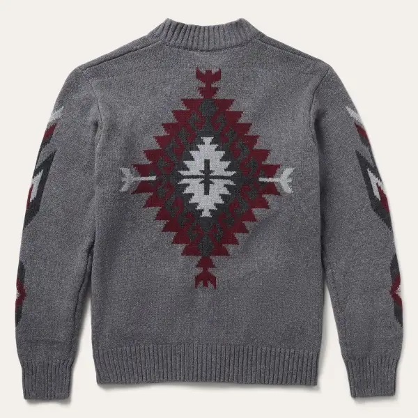 Grey Aztec Cardigan