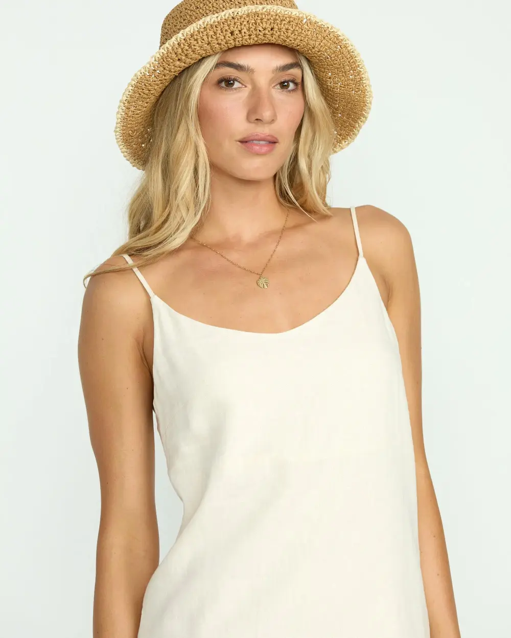 Summer Love Mini Slip Dress - Salt Crystal