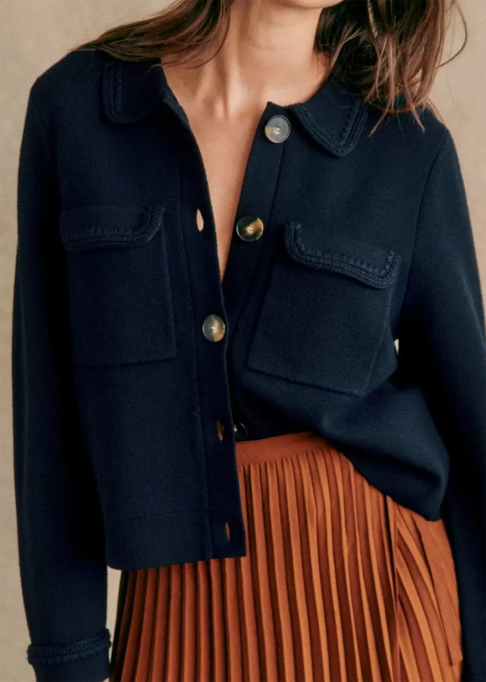 Lapel Collar Knitwear