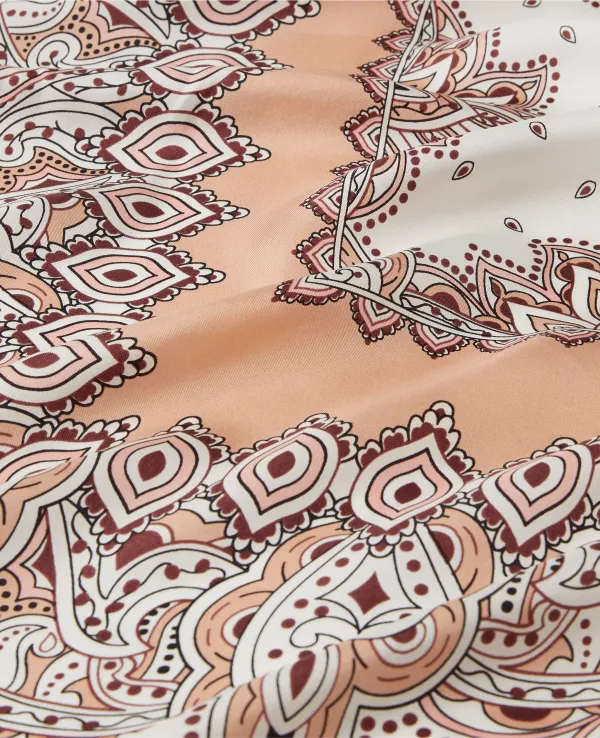 Studio Collection Paisley Square Silk Scarf