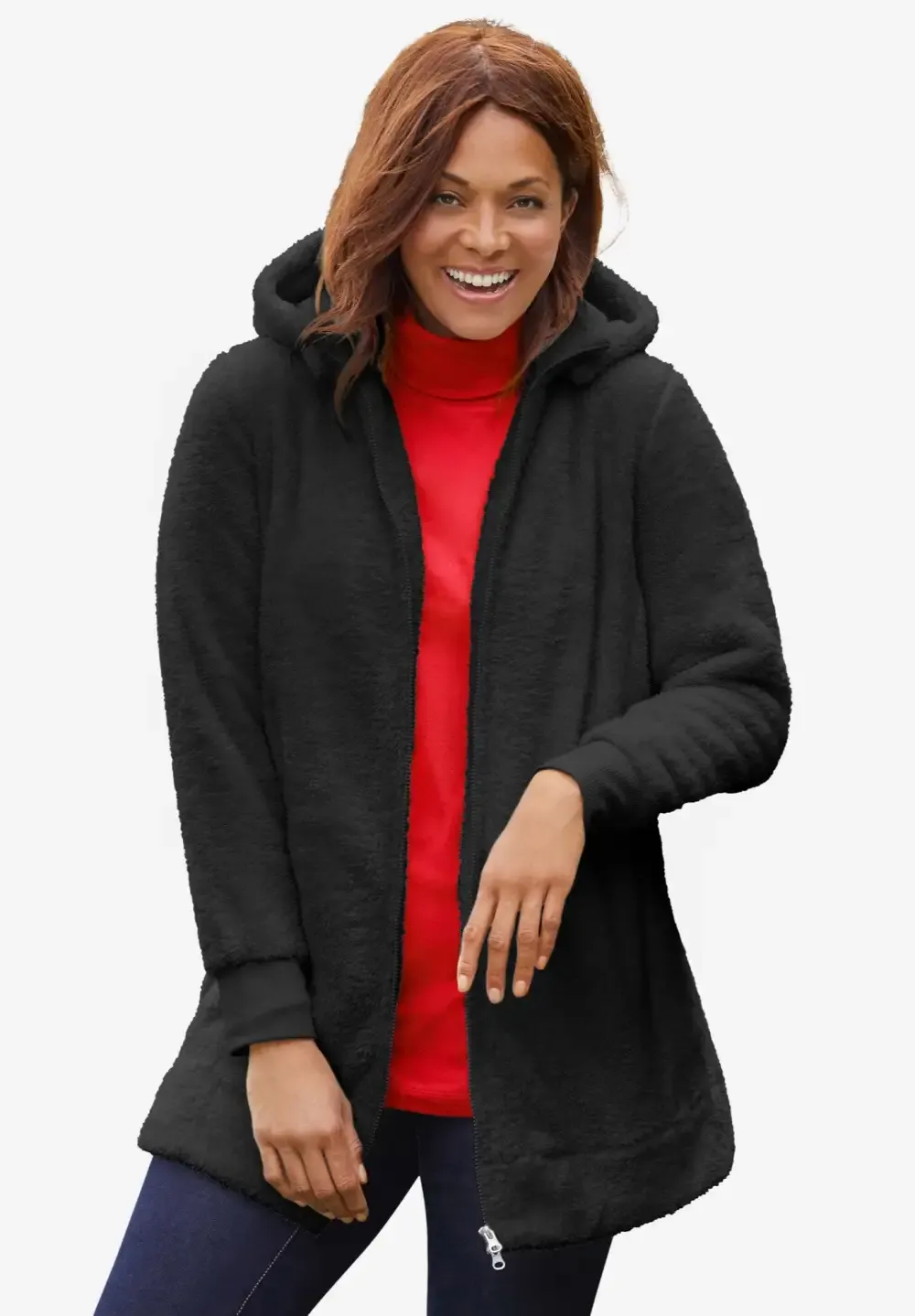 Fluffy Fleece Hoodie Jacket