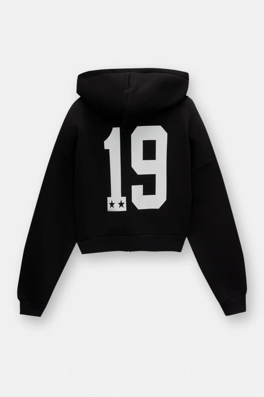 Sudadera cropped cremallera