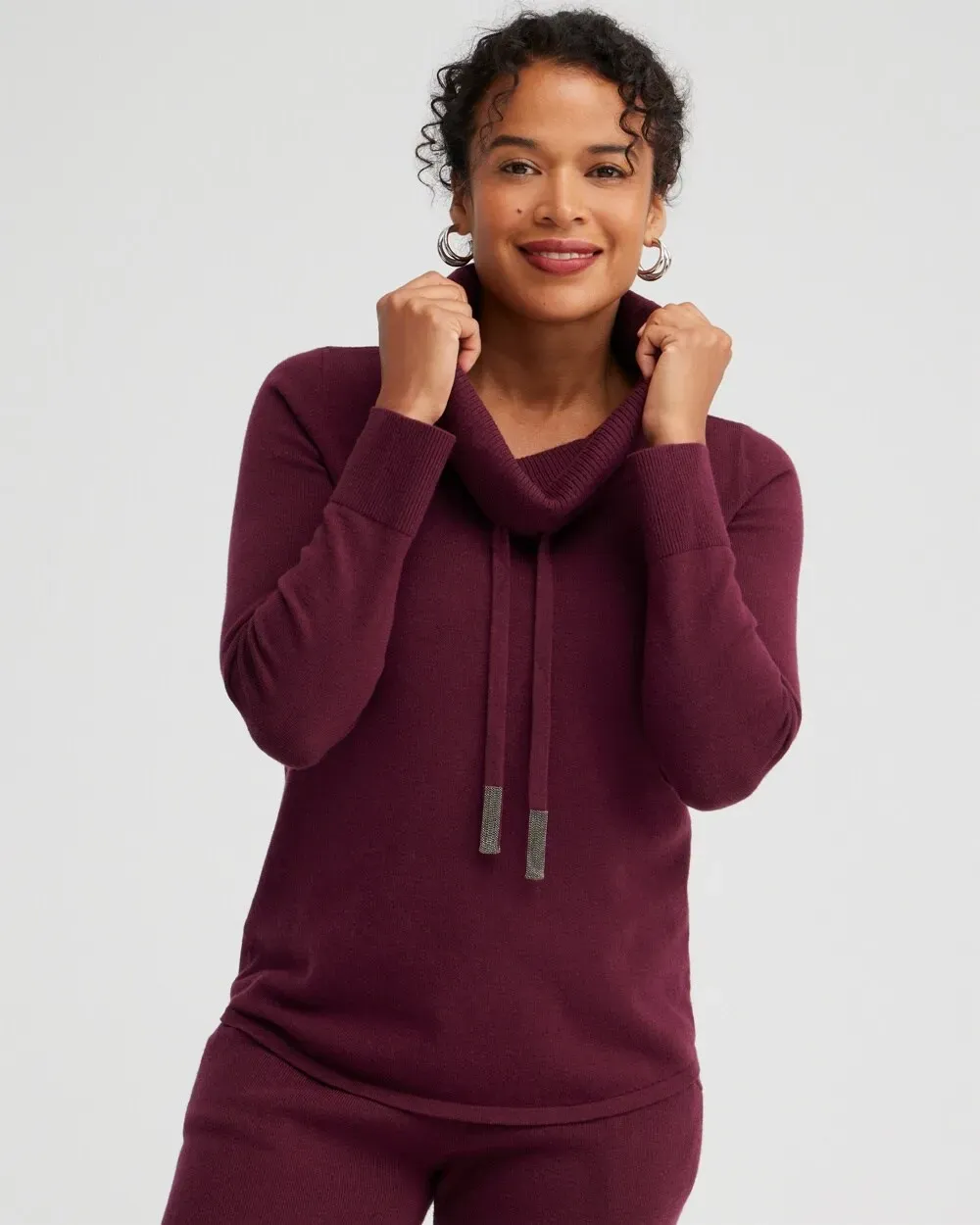 Zenergy Luxe® Cashmere Blend Cowl Sweater