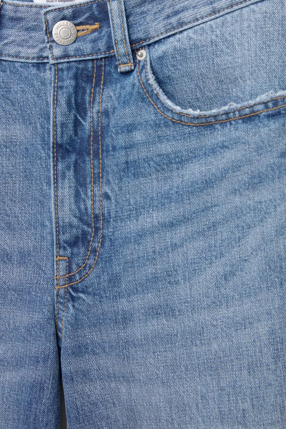 Jeans super wide leg trabilla trasera
