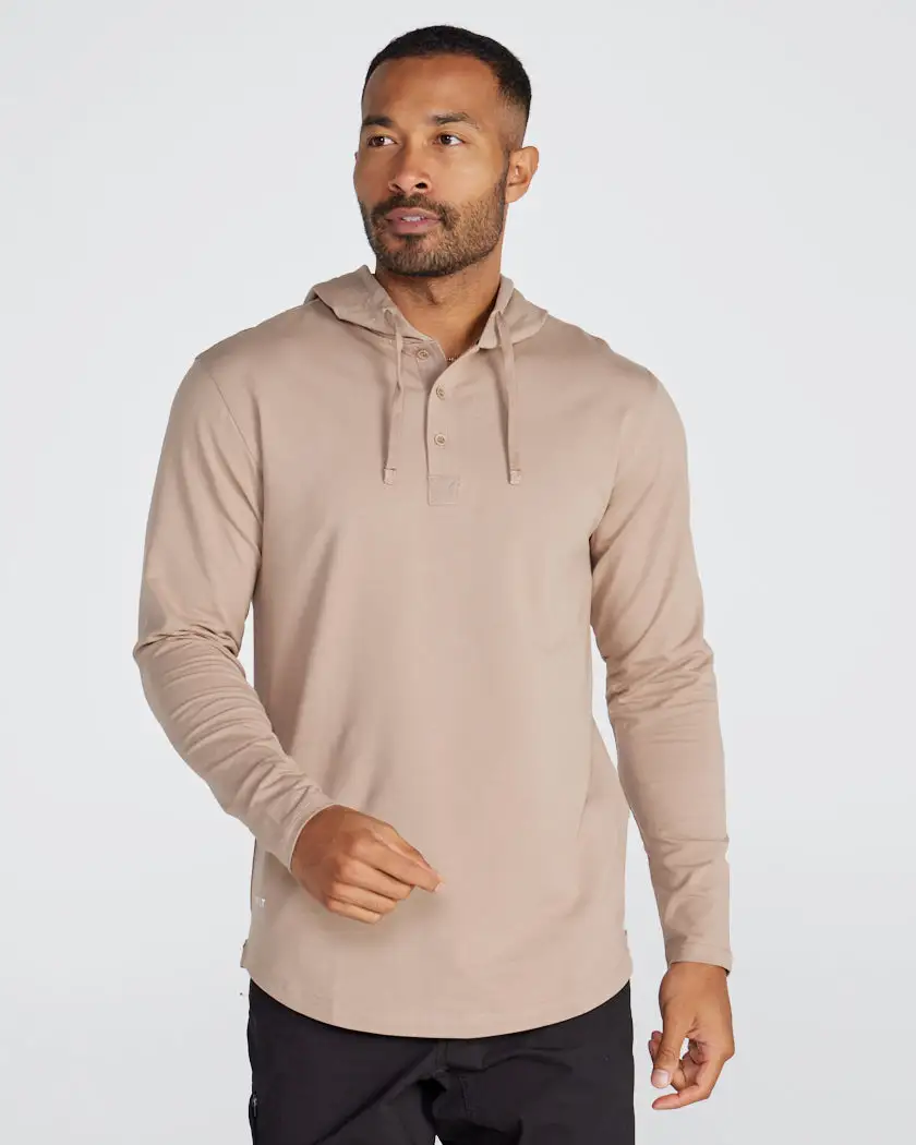 Drop-Cut: Lux Hooded Henley