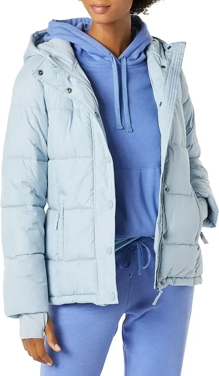 Women's Heavyweight Long-Sleeve Hooded Puffer Coat (Available in Plus Size)