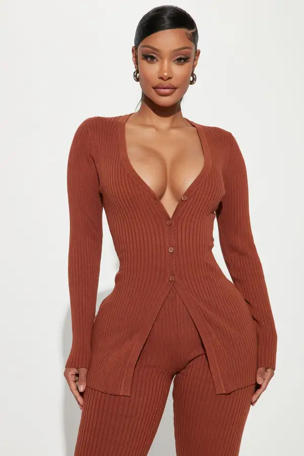 Take Me To The City Sweater Pant Set - Camel