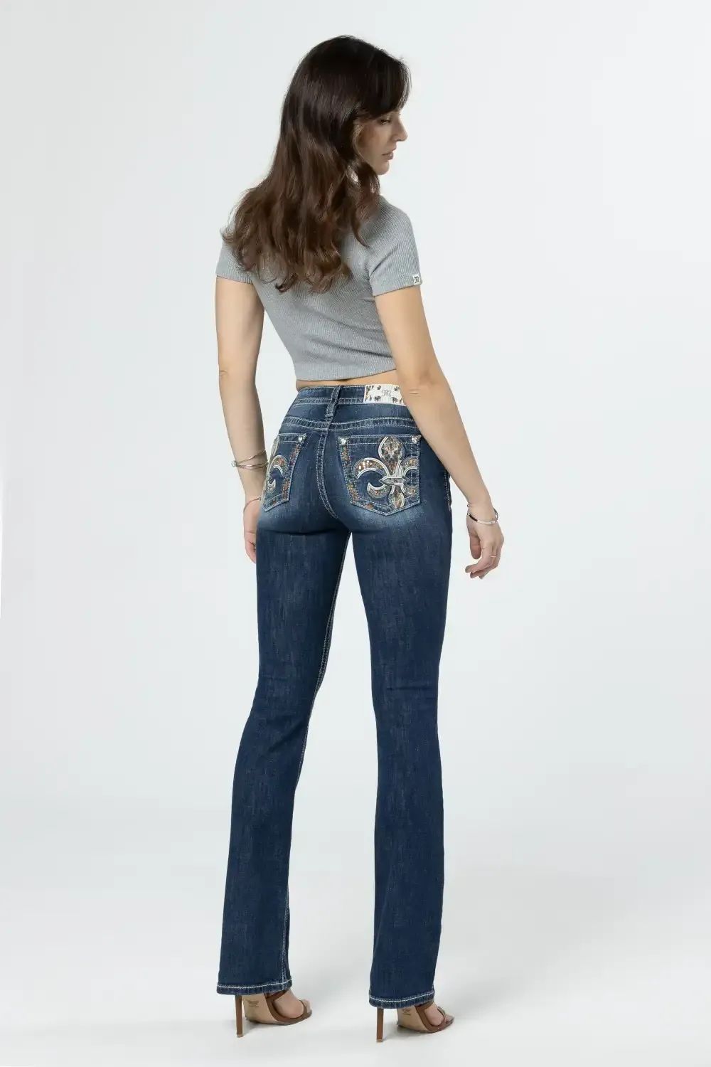 Autumn Mosaic Fleur Bootcut Jeans