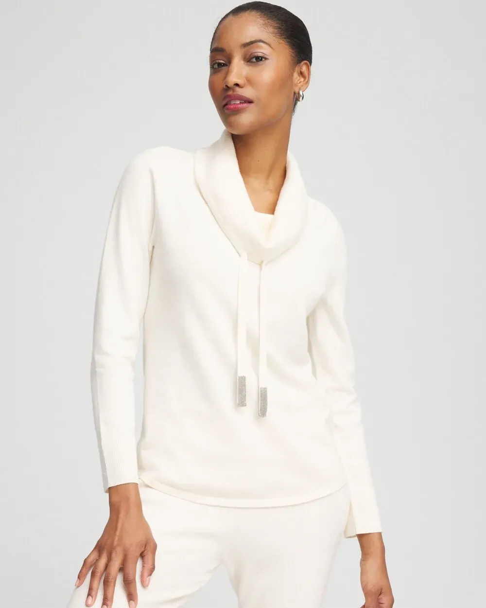 Zenergy Luxe® Cashmere Blend Cowl Sweater