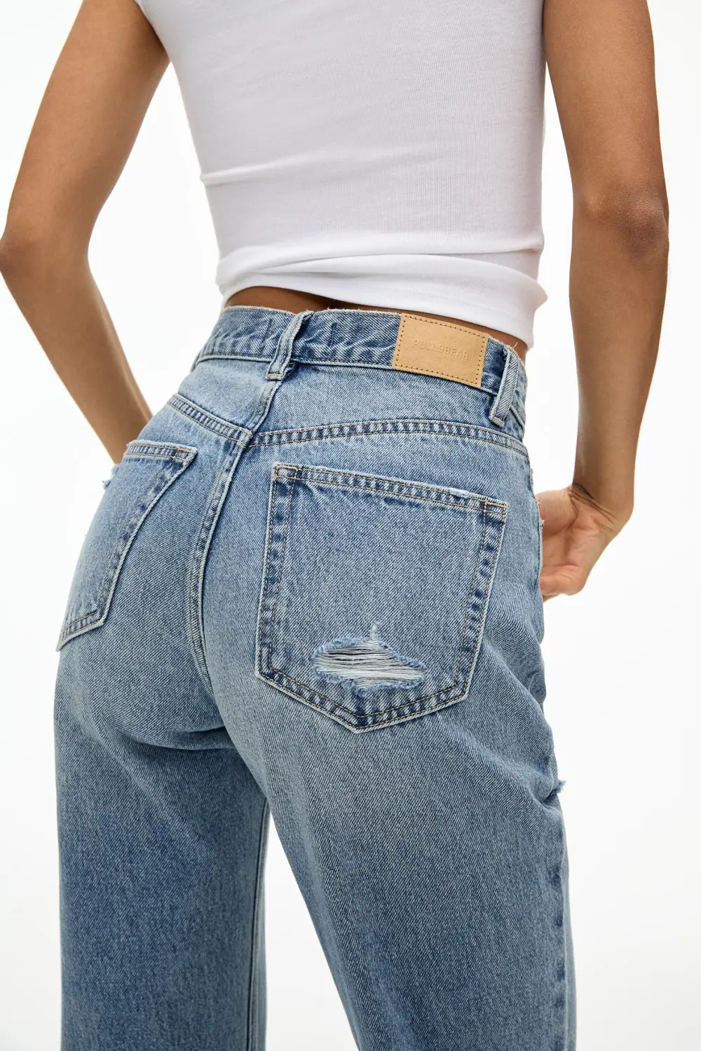 Jeans mom rotos
