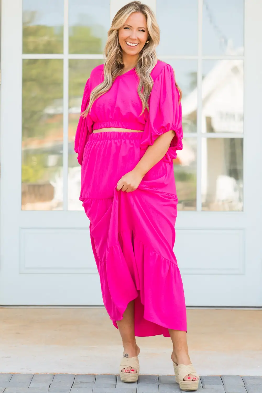 Inspired By Life Maxi Skirt, Hot Pink